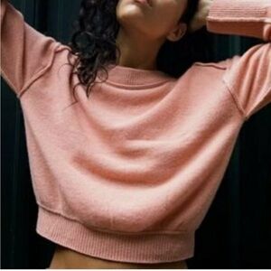 Free People Pink Kora 100% Cashmere Sweater Size small